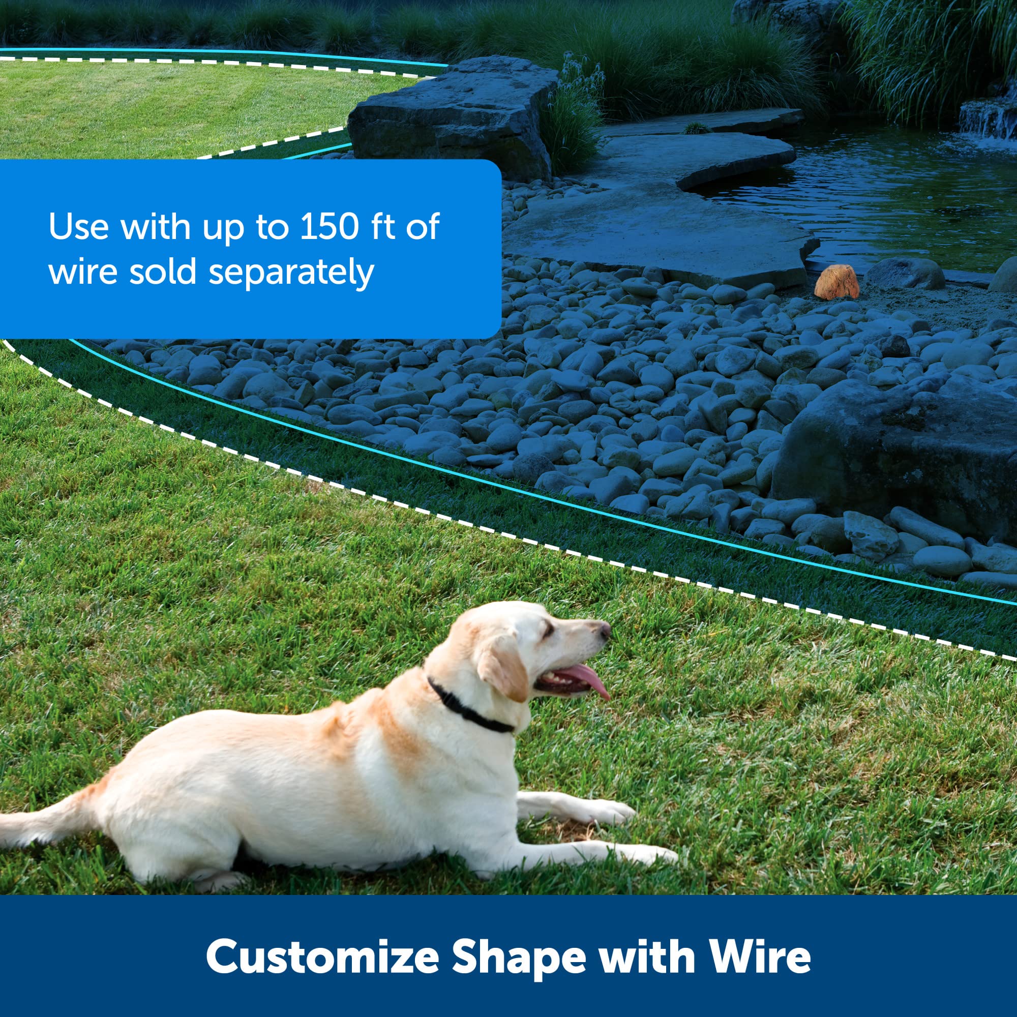 Petsafe Pawz Away Outdoor Wireless Pet Barrier, Electric Training System For Cats And Dogs With Receiver Collar